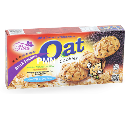 Black Sesame Oat Cookies